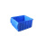 分隔式塑料零件盒螺丝盒工具收纳盒元件盒物料盒汽车零件箱分格盒 小号F4109蓝色不含隔板380*110*90mm