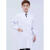 白大褂实验室专用白大褂工作服男女夏季短长袖美容院实验室学生医 男薄款 纽扣袖65/35棉 S