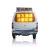 太阳能仿真假警车高速道路发电LED警示灯测速发光标牌分流指示灯 升级款八字太阳能