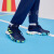 adidas OWNTHEGAME团队款中帮实战篮球鞋男女小童儿童阿迪达斯 藏青色/荧光绿 28.5(170mm)