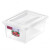 文枝惠而信密封加强型保鲜盒冰箱冷冻盒冰柜冷藏盒塑料储物收纳盒 0211密封176*127*80mm