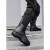 定制冬季雨鞋男款防水牛货防滑雨靴微瑕水靴户外水鞋钓鱼胶鞋 黑色(提手款) TB-01提手牛勃朗 45