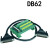 DB62中继端子台62芯公头转接端子板 采集卡接线模块 免焊导轨安装 DB62数据线公对母长度4米