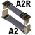 ADT标准型HDMI2.0公对公延长线 支持2K/144hz 4K/60Hz 弯头扁平线 A2-A2R 100cm