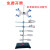 标准铁架台(不含配件)固定架铁圈三环十字夹冷凝管夹蝴蝶夹实验室 冷凝管夹