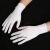手套一次性白色丁腈加长实验室乳胶橡胶防油杀鱼防护儿童丁腈加厚 白色加厚(100只装) M