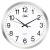 康巴丝（Compas） 挂钟走时客厅办公室钟表挂墙简约创意时钟时尚石英钟现代挂表 2671银色 39CM