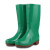 PVC橡胶雨鞋女 中高筒防滑防水雨靴厨房工作胶水鞋靴子 绿色 38