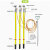 10KV高压户外挂钩螺旋压紧式接地线猴头接地棒线路接地线 套餐五1米棒1.5mx3+18m 常规款