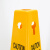 海斯迪克 塑料路锥方锥四方告示牌 雪糕筒路障警示柱交通设施 小心地滑 HKQL-32
