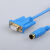 适用plc编程电缆 FX系列PLC下载线rs232串口数据通讯线 [白色] 10m