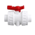 联塑 PVC给水管配件 双活接球阀开关DN50(内径63mm)白