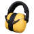 QJZZ隔音耳罩降音睡觉防噪音学生睡眠用学习工业耳机 头箍(加强版)：黄色