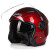 捷凯-512男女通用摩托车电动车头盔3/4双镜片安全头盔原厂 红色 XXL