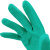 海斯迪克 丁腈手套 厨房防水防滑手套 工业劳保手套HKsq-593 33cm绿色1双 XL码 