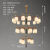 新中式吊灯胡桃木色包厢客厅灯中国风别墅餐厅灯仿古大厅灯具包间 886691284吊灯