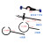 滴定台方座实验支架配套烧瓶夹国标铁架台加厚自重4.0-4.6公斤 国标铁架台全套80cm