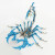 魔客魔客3D立体金属拼图机械魔蝎DIY手工拼装模型天蝎座守护神蝎子王 天蝎(蓝)+组装工具