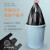 兆燊 手提垃圾袋小号一次性黑色塑料垃圾袋物业商用厨房 背心垃圾袋40*60cm（100只）