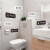 定制创意男女卫生间提示牌酒店WC厕所指示牌门牌双面洗手间提示牌 禁止吸烟 24x10cm