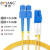 博扬(BOYANG)电信级光纤跳线 单模双芯尾纤 Φ2.0跳纤光纤线网线 SC-SC 2.0单模双工 BY-3112S 50m