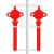 定制路灯杆装饰1.2米led中国结路灯发光太阳能亚克力福字中国结灯 2.3m中国结 红色 不