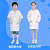 以舟儿童医生服装角色扮演衣服白大褂小学生科学实验服小孩工作服幼儿 短款白大褂 XS码(身高80~90)