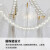欧普灯客厅灯法式吊灯水晶欧式艺术创意羽毛卧室灯酒店民宿美 直径50cm珍珠款支持智能语音+带
