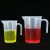 铸固 加盖塑料量杯 实验室带把手pp透明刻度杯塑料带盖测量杯计量杯 5000ml加盖 