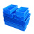 伏兴 分格箱多格塑料收纳盒零件盒周转箱工具箱物料配件盒 蓝色 小八格380*276*85mm