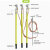 10KV高压户外挂钩螺旋压紧式接地线猴头接地棒线路接地线 套餐一1米棒1mx3+7米 升级款
