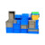 物流箱塑料长方形带盖周转箱加厚工业蓝色收纳箱龟缸胶箱整理箱子 EU4322物流箱400*300*230