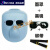 鹿色电焊装备罩脸部护脸罩全脸焊工面部装备防护头戴式焊帽牛皮轻便罩 pc面具(不含眼镜)