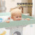 优乐博游戏围栏婴儿围栏地上带爬行垫宝宝爬爬垫地围栏客厅栅栏家用护栏 免安装可折叠婴儿围栏-布鲁灰 125X180CM