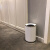 别墅卧室客厅垃圾桶 卫生间厕所可爱创意不锈钢收纳桶6L8升 6升黑金