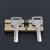 万基同润 钢质门锁芯防盗锁芯铜 2+6钥匙95中 47.5+47.5mm