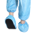 鞋套反复使用可水洗大码男士学生机房医院车间室内家用防尘 【40双装】蓝色条纹鞋套(带防滑黑底) 均码