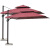 飓程 气动元件 罗马伞方2.5米 单位：台 双顶酒红色 