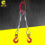钢丝绳起重工具挂钩叉车行车吊装吊钩模具组合吊索具多款定制 两腿起吊2T2M