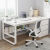 唐隆书桌电脑桌台式简约家用学生带抽屉卧室桌办公室收纳桌 莫兰迪松木+白架100CM .