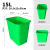 适用于 船用大号 工业大号垃圾桶塑料240升垃圾桶分类室外120商用 80L料加厚带轮盖 默认绿