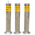 不锈钢警示柱防撞柱加厚立柱分道隔离桩警示桩钢管警示立柱桩加厚 活动款201-114*600*1.2mm