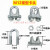 钢丝绳锁扣重型国标镀锌钢丝绳扎头玛钢夹头U型锁扣绳扣U形卡头猫爪卡扣绳扣 M12【10个】