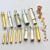 定制加工铜插针插孔 航空连接器插头公母铜针 pin针 水实心镀金插 1.8开槽公母针10个
