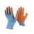 安迪劳保手套 乳胶浸胶涤纶针织工作手套 掌浸起皱防滑耐磨 M 实用装（12双）
