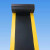 警示边防滑pvc地垫黄色边塑胶垫车间仓库防水防滑阻燃垫工厂地板 黑色+黄边 150CM*80CM*1张 要几米拍几份