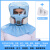 淘盾防尘口罩防工业粉尘全脸面罩防灰尘工业级防毒面具全面罩喷漆头套 蓝色套装+10片滤棉