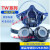 TW08S防粉尘甲醛电焊防烟喷漆防护专用呼吸面罩 TW08主体+芯*2_送500棉_+T2转接
