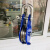 卸扣滑轮微型小滑车闭口单轮轴承钢索滑索动滑轮喷塑滚轮封闭吊轮 蓝色吊钩50mm（0.3吨）