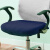 蓝羽蝶纯色弹力办公室单独坐面套椅套单坐垫套子 藏青
